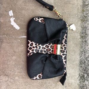 Betsy Johnson cheetah wristlet